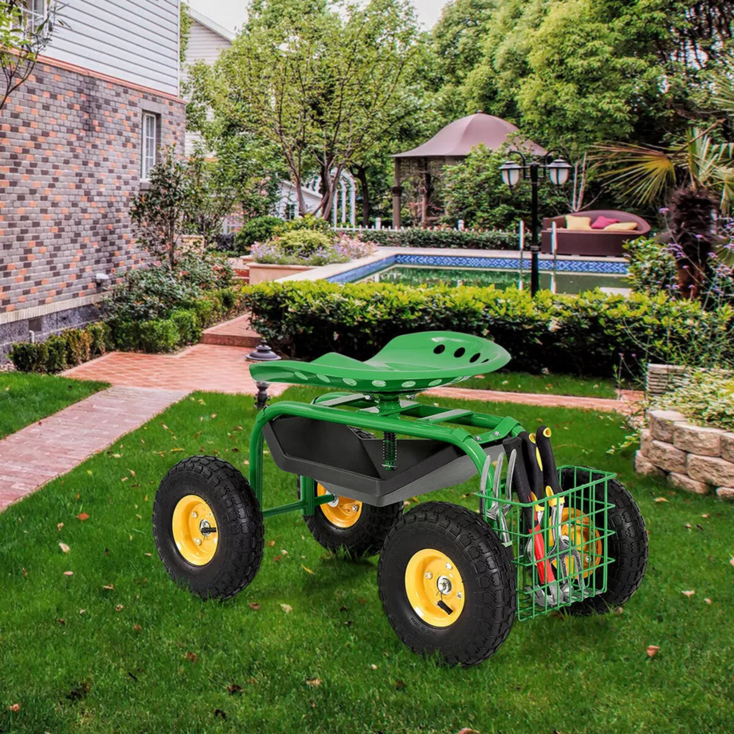 360° Seated Garden Cart