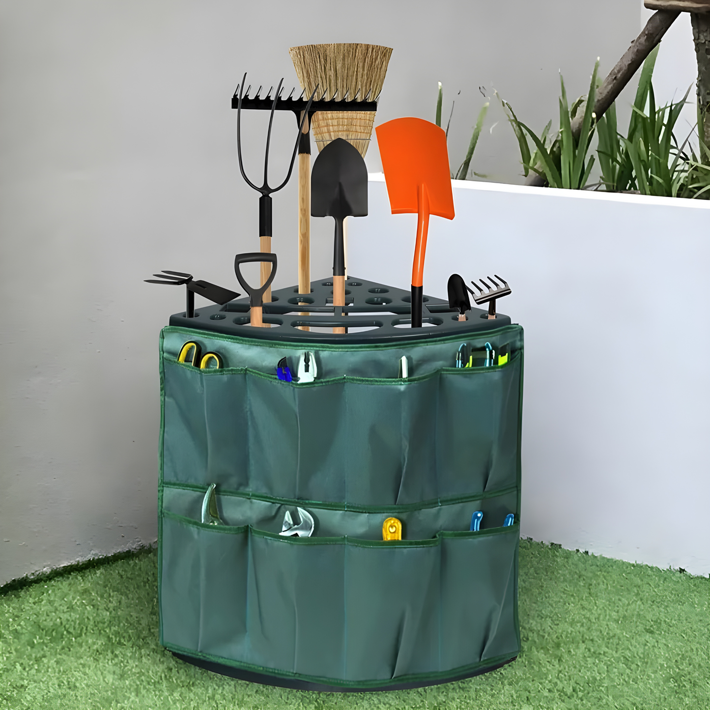 Corner Garden Tool Rack