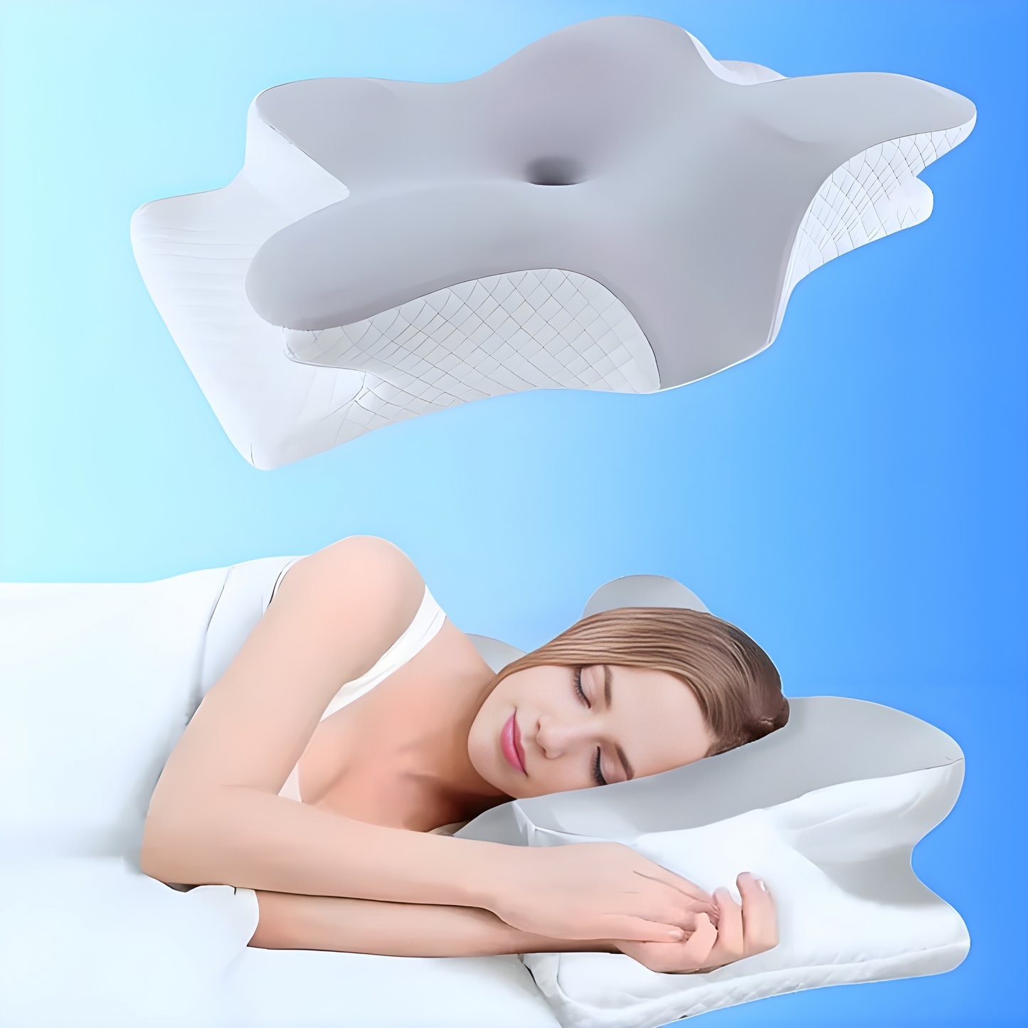 Pain Relief Pillow - Ergonomic Memory Foam For Neck Pain Relief