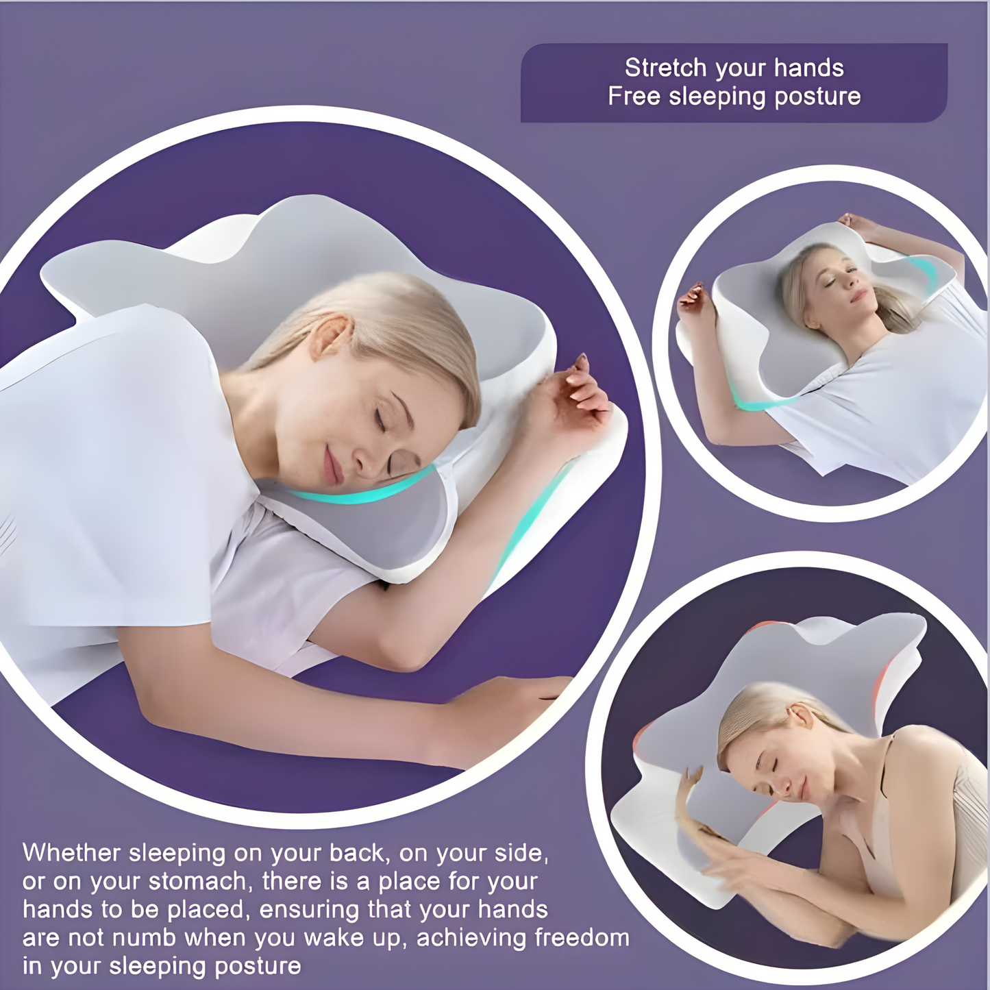 Deep Sleep Pillow - Ergonomic Memory Foam For Neck Pain Relief