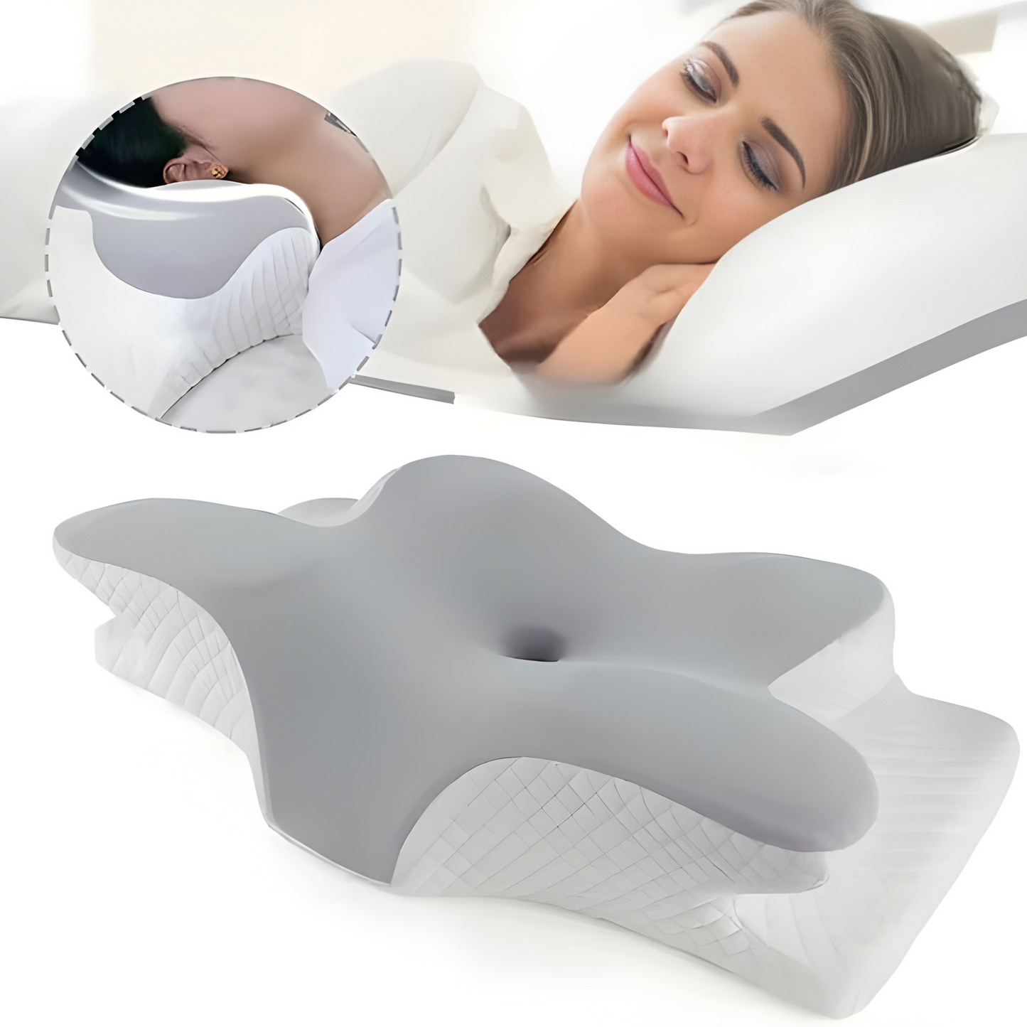 Deep Sleep Pillow - Ergonomic Memory Foam For Neck Pain Relief