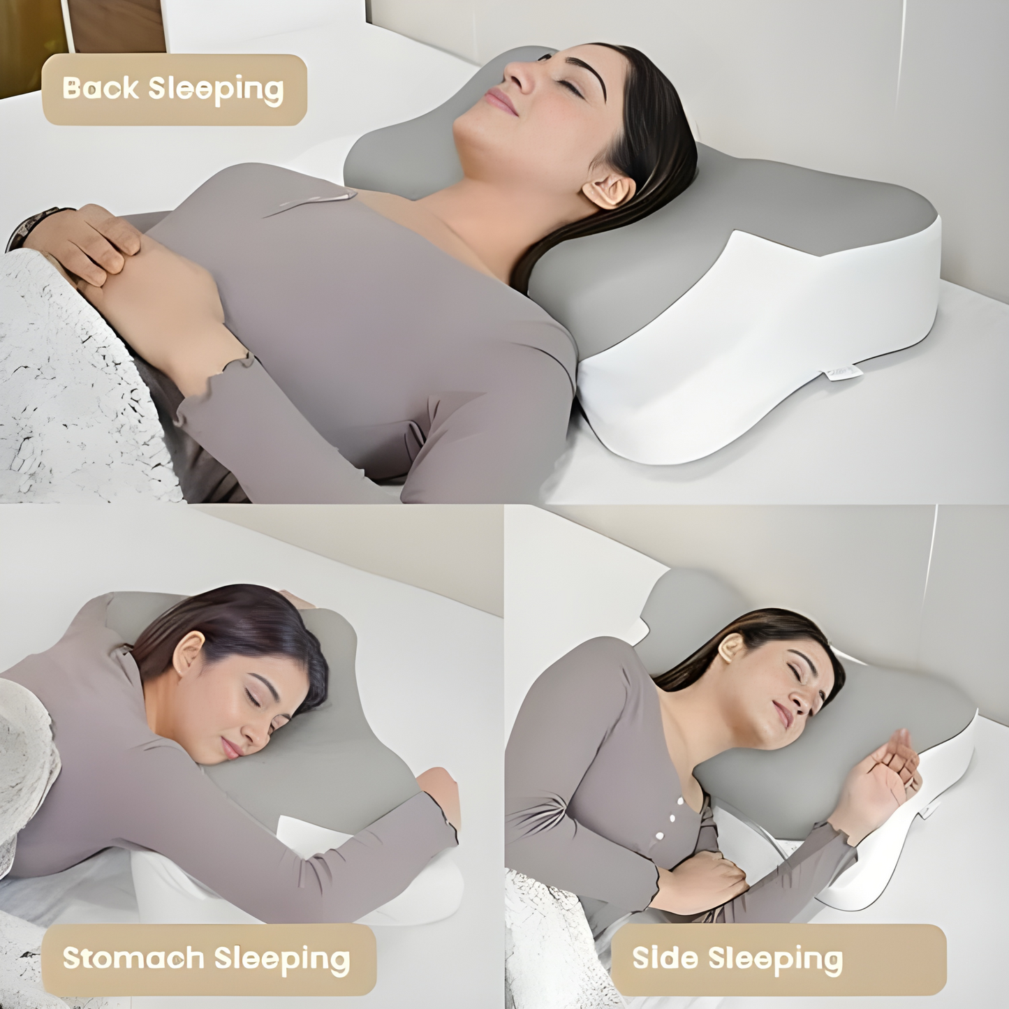Deep Sleep Pillow - Ergonomic Memory Foam For Neck Pain Relief