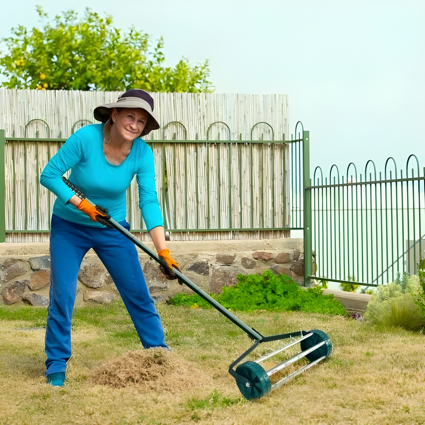 Rolling Lawn Aerator