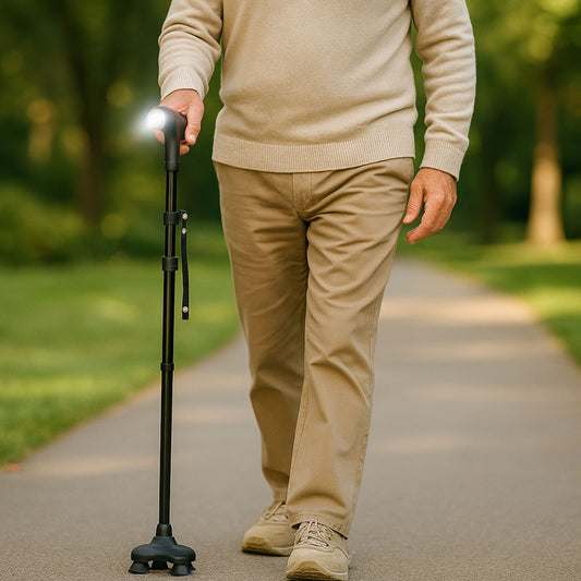 Foldable Walking Cane With LED Light