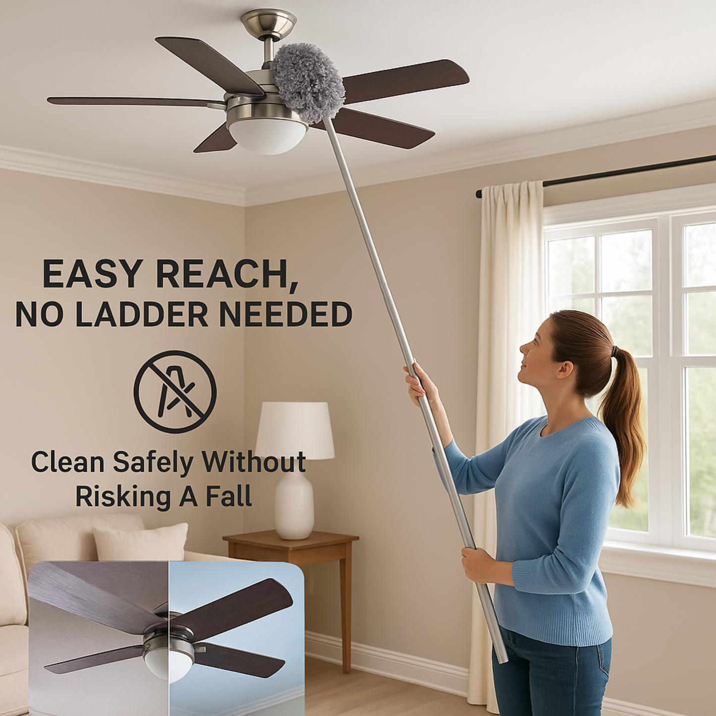 Extension Pole Fan Cleaner