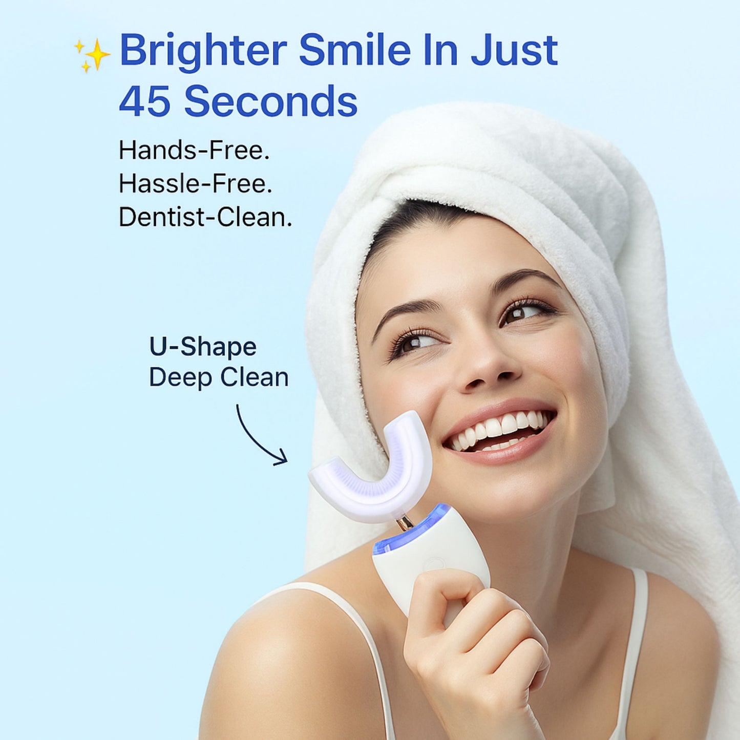 Self Brushing Toothbrush + Built In Whitening