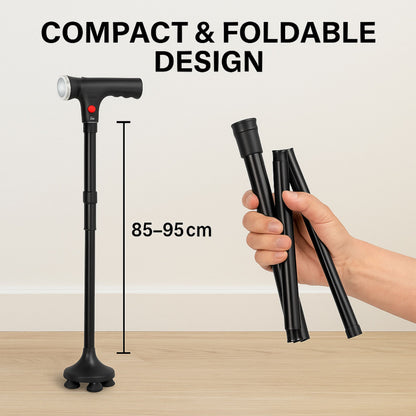 Foldable Walking Cane With LED Light