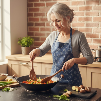 Handcrafted Teak Kitchen Utensils - 7 Piece Full Set