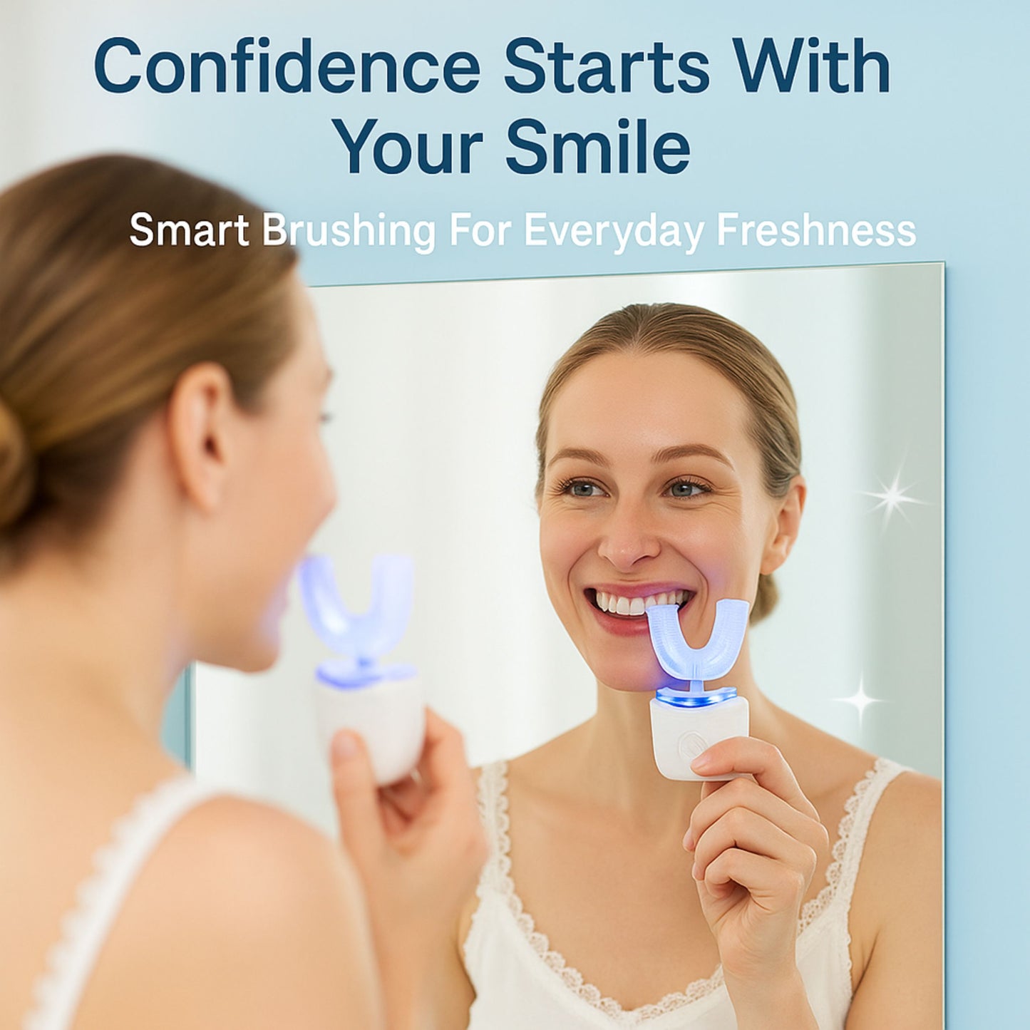 Self Brushing Toothbrush + Built In Whitening