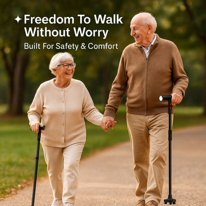 Foldable Walking Cane With LED Light