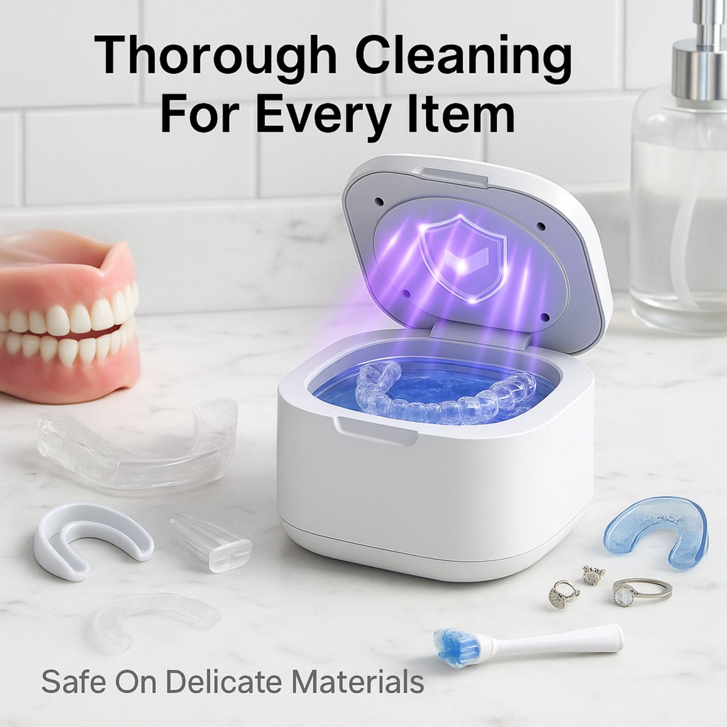 Ultrasonic UV Retainer Cleaner