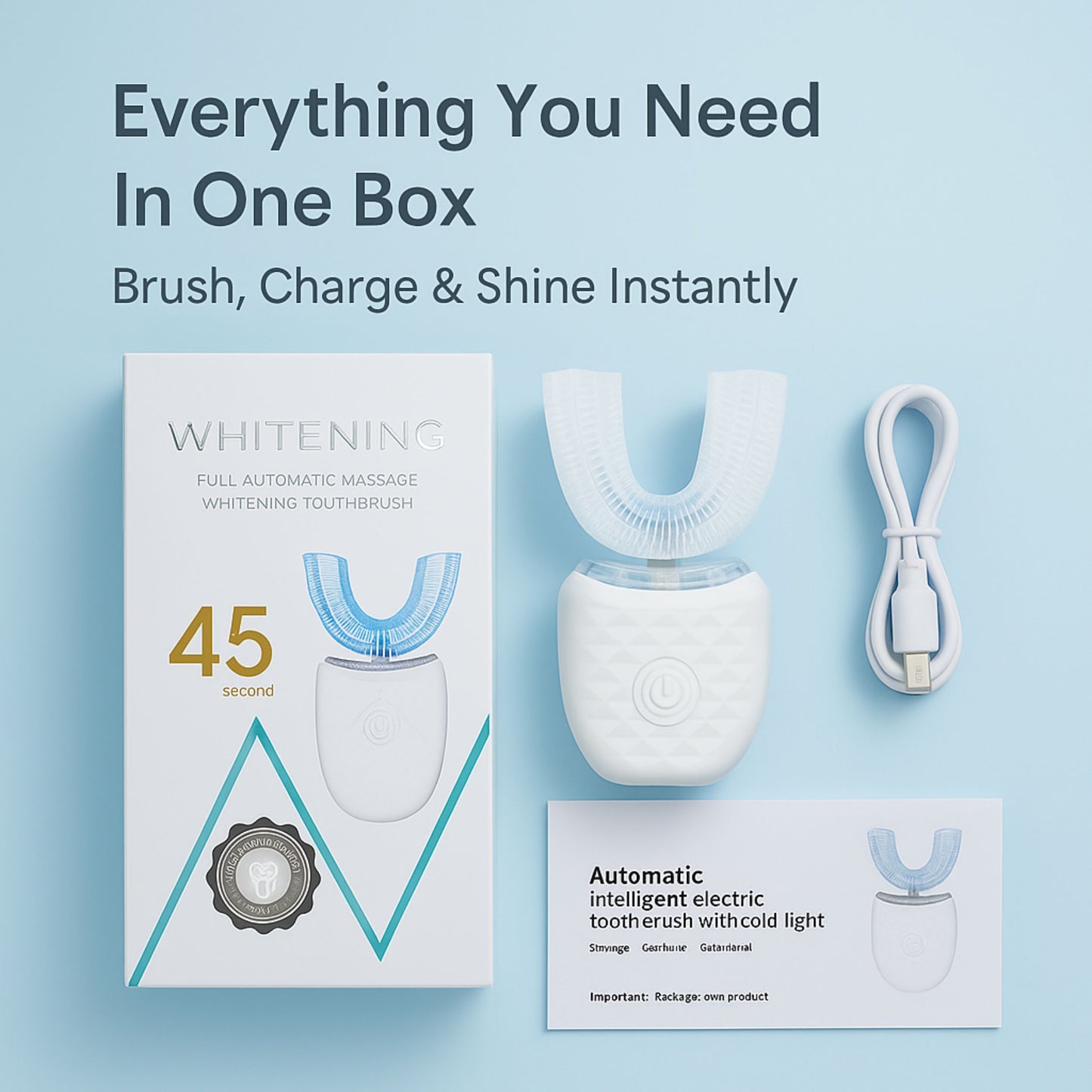 Self Brushing Toothbrush + Built In Whitening