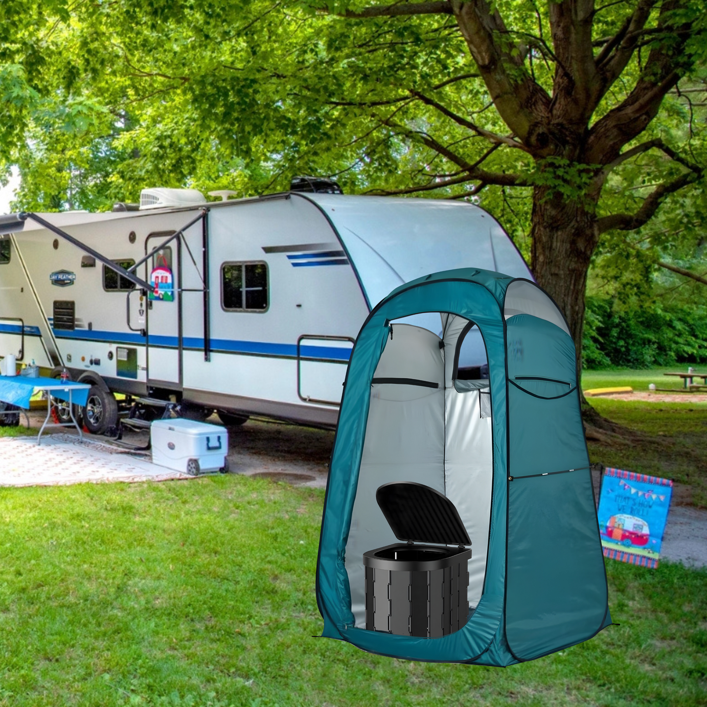Foldable Camping Toilet