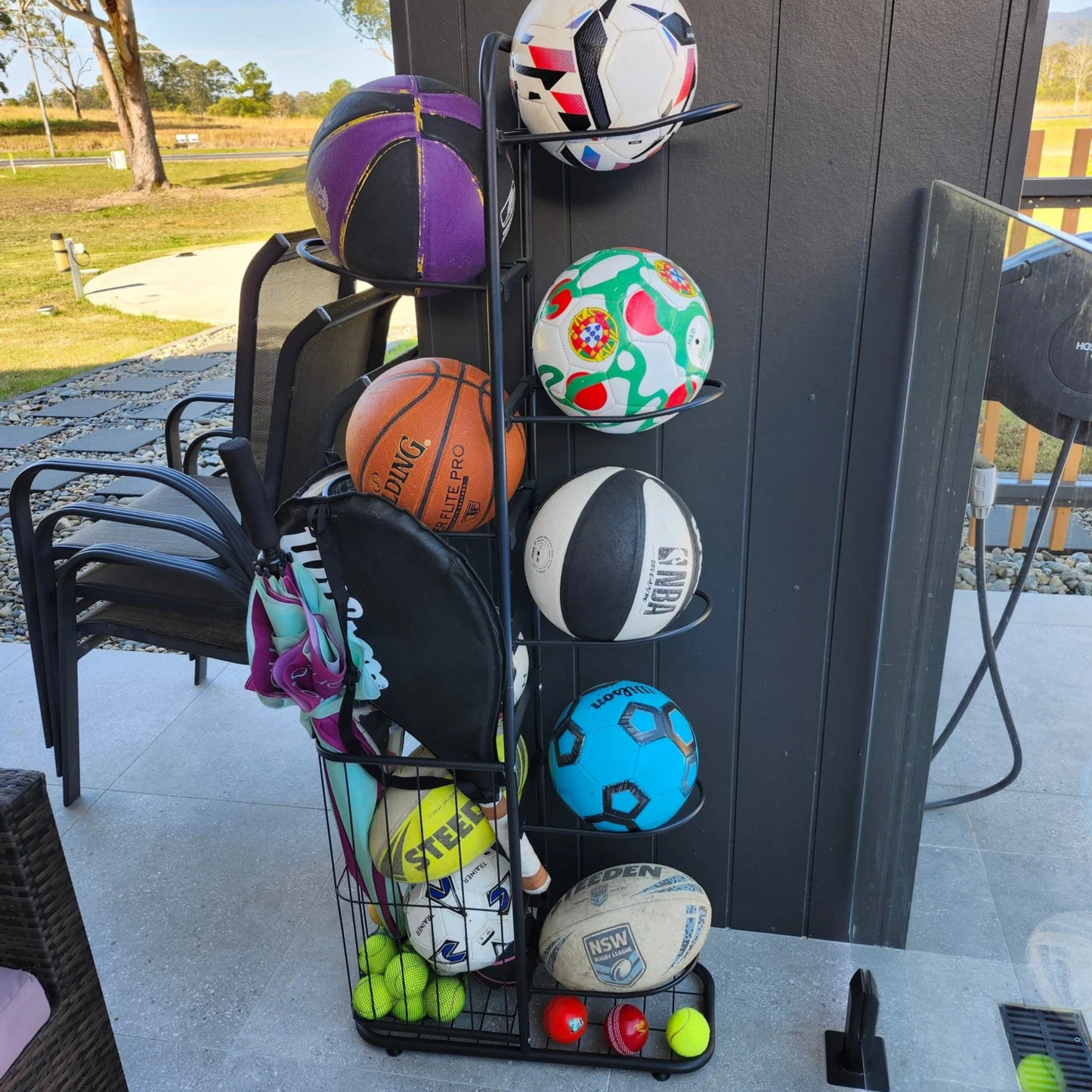 Aussie Sports Ball Rack