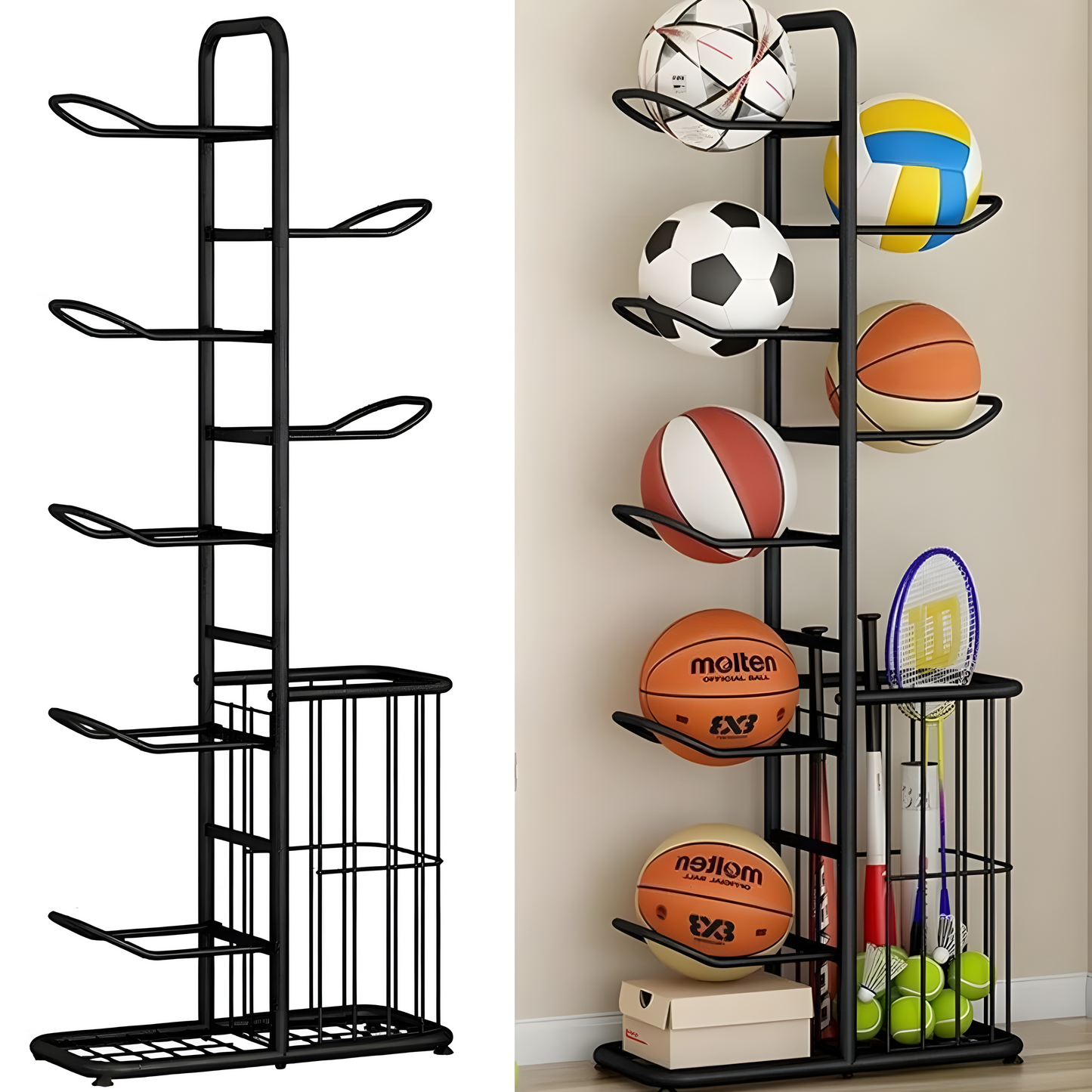 Aussie Sports Ball Rack
