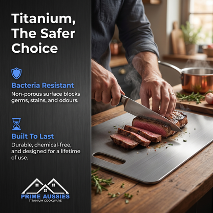 Prime Aussies Titanium Chopping Board