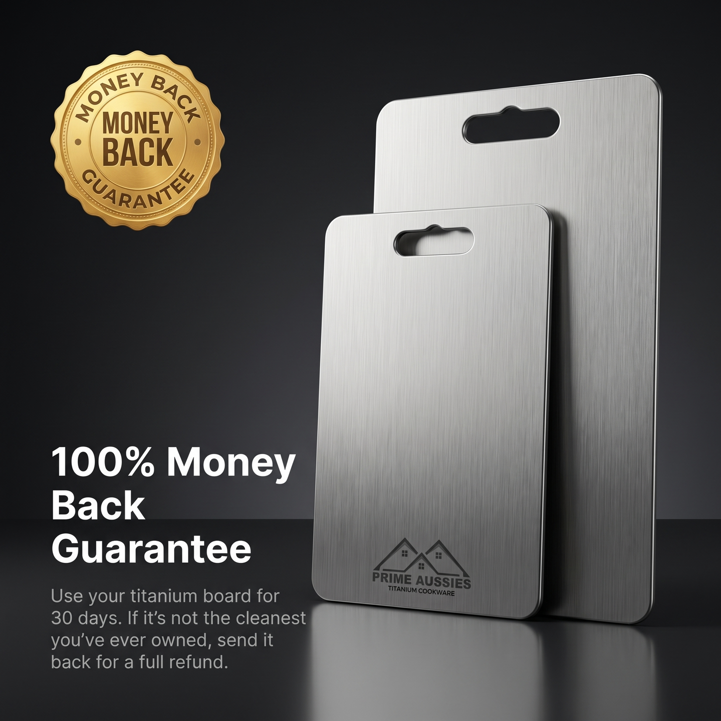 Prime Aussies Titanium Chopping Board