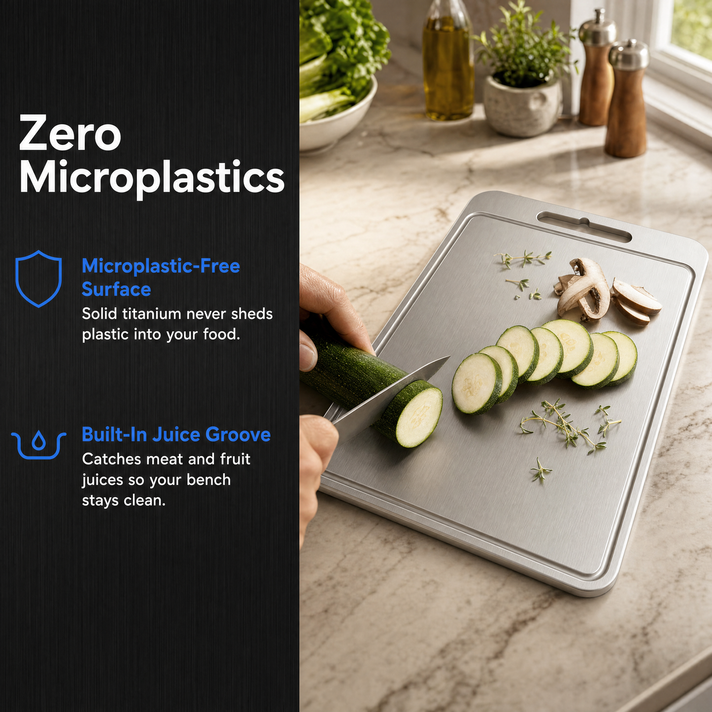 Prime Aussies Titanium Chopping Board Pro