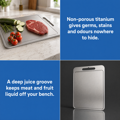 Prime Aussies Titanium Chopping Board Pro